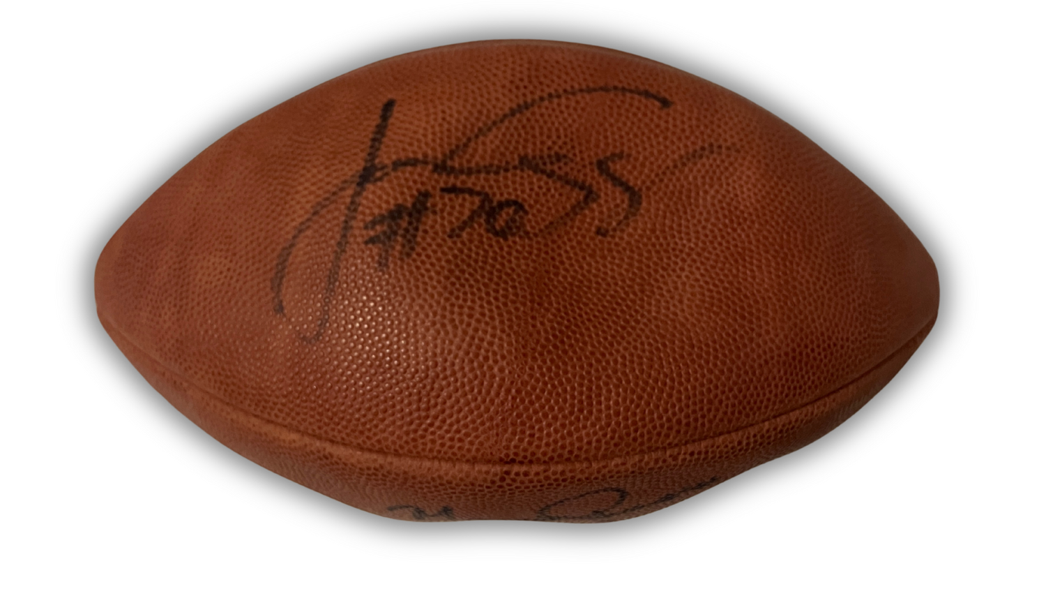 Marco Rivera, Joe Andruzzi Signed Football. NFC 1997 Green Bay Packers, JSA1