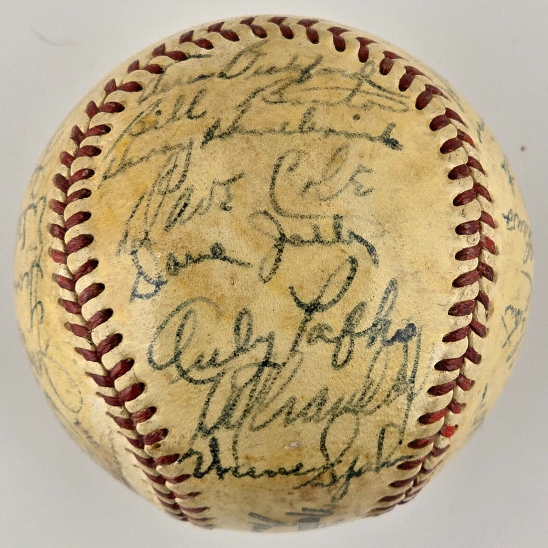 1953 Milwaukee Braves Signed Baseball. 1st Season. Spahn, Mathews. 29 Sigs. JSA