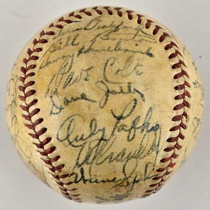 1953 Milwaukee Braves Signed Baseball. 1st Season. Spahn, Mathews. 29 Sigs. JSA