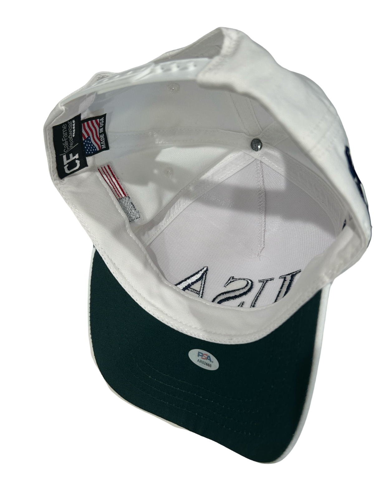 President Donald Trump Signed USA Hat, Full Name.  PSA3