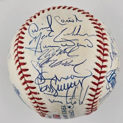 1993 Toronto Blue Jays Team Signed Baseball. 31 Signatures. PSA/DNA LOA