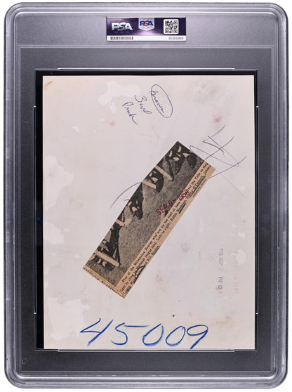 1956 Hank Aaron &amp; Milwaukee Braves Sluggers Original Photo. PSA Type I1