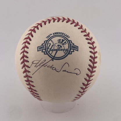 Alfonso Soriano Signed Baseball. NY Yankees. JSA