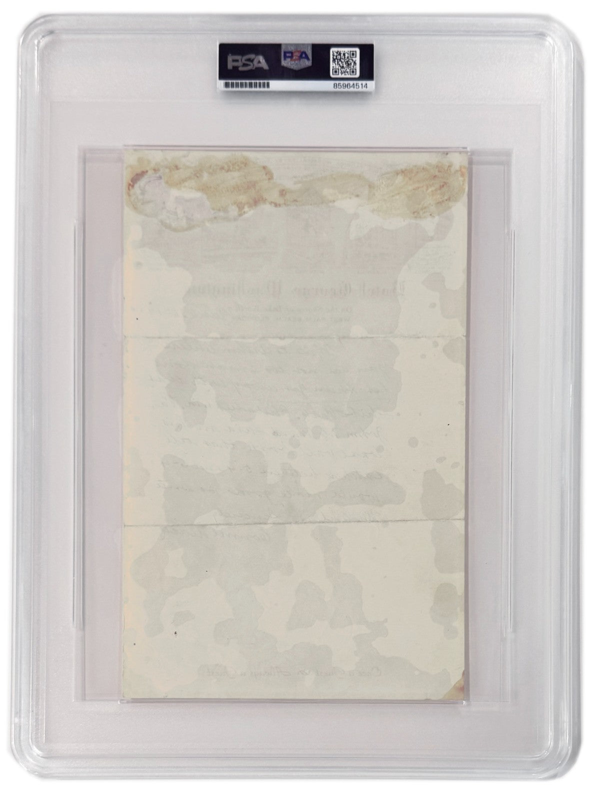 Connie Mack Handwritten Letter with Full Autograph. PSA JSA2