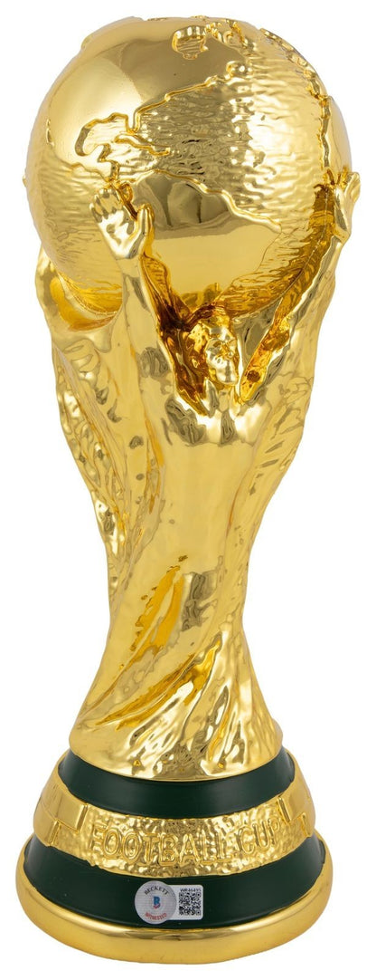 Lionel Messi Signed World Cup Trophy. 2022 Argentina Champs. BAS Beckett3