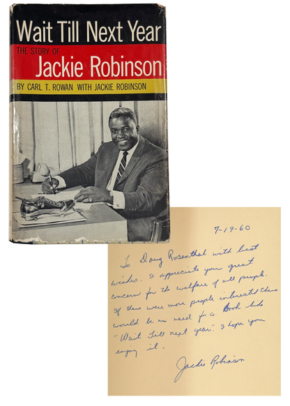 Jackie Robinson Signed &amp; Inscribed First Edition, Wait Till Next Year.0