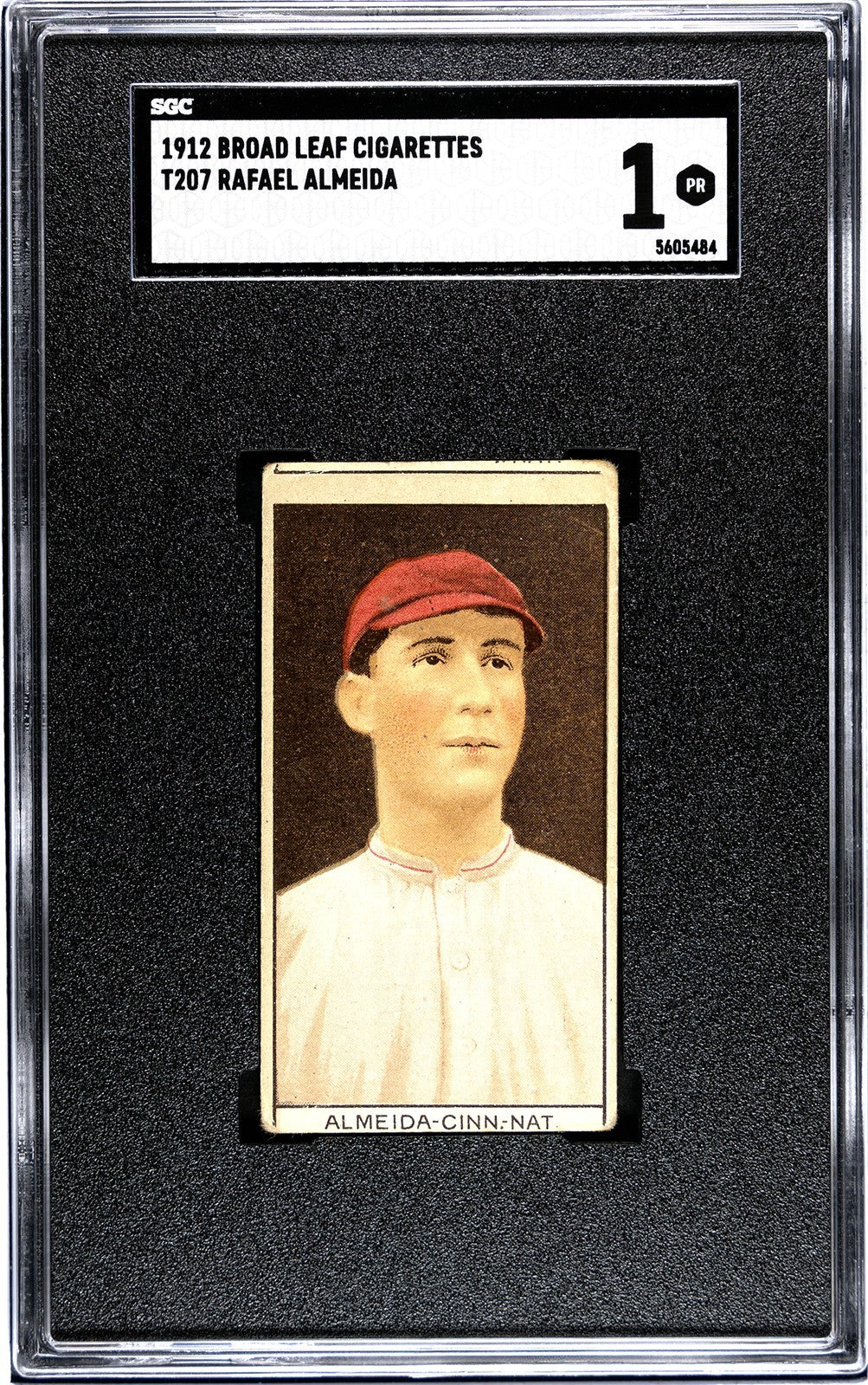 1912 Broad Leaf Cigarettes T207 Rafael Almeida SGC 10