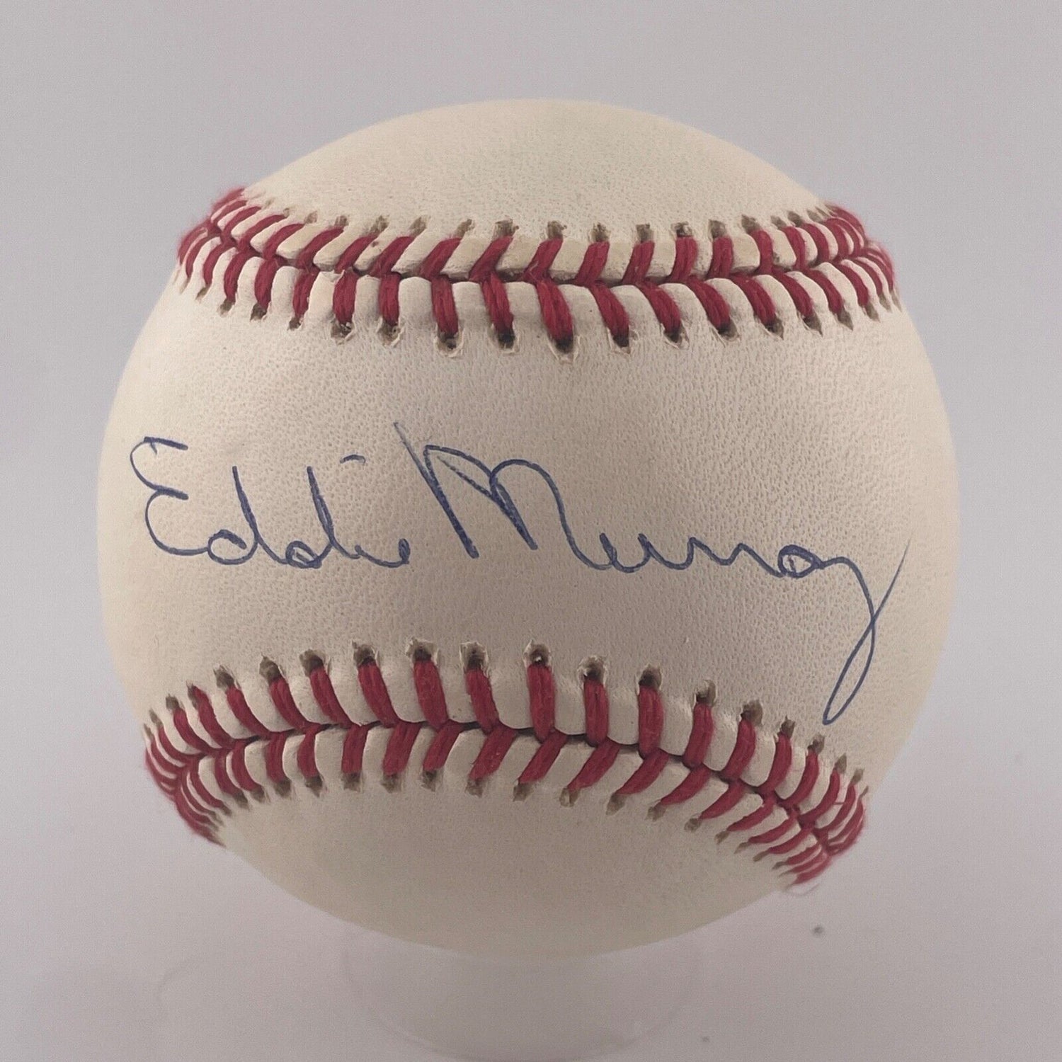 Eddie Murray Single Signed Baseball. HOF. JSA