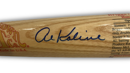 Al Kaline, Kell &amp; Newhouser Multi Signed Detroit Tigers Baseball Bat. Auto JSA2