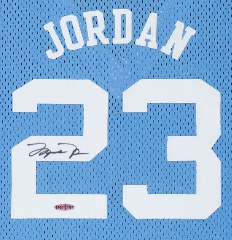 Michael Jordan Signed Autograph North Carolina UNC Jersey. Auto Upper Deck UDA