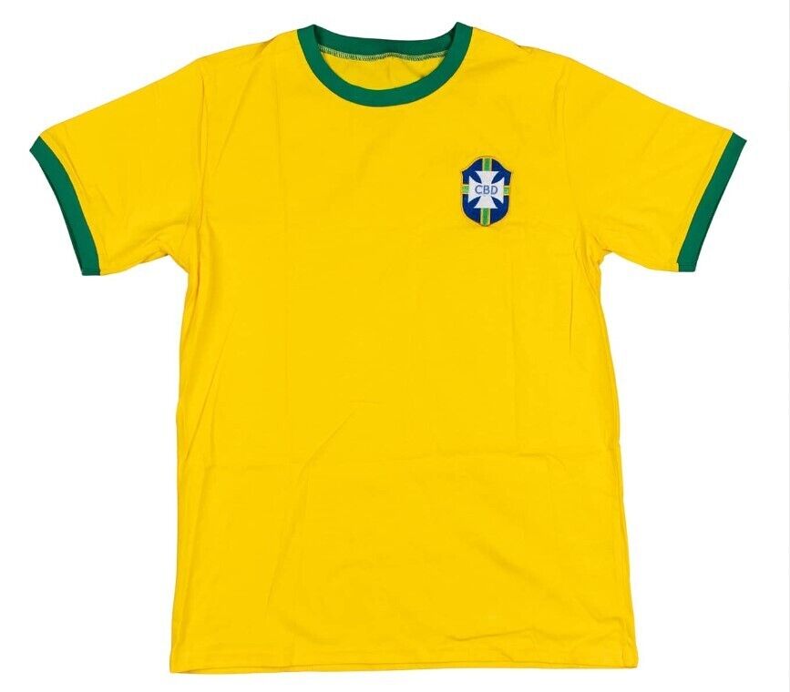 Pele Signed Jersey, Brazilian National Soccer Team. Auto Beckett BAS