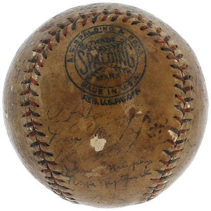 1934 New York Yankees Babe Ruth &amp; Lou Gehrig Multi Signed Baseball4