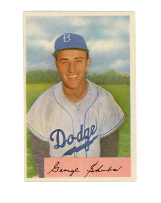 1954 Bowman George Shuba0