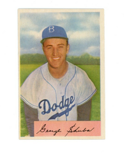 1954 Bowman George Shuba0