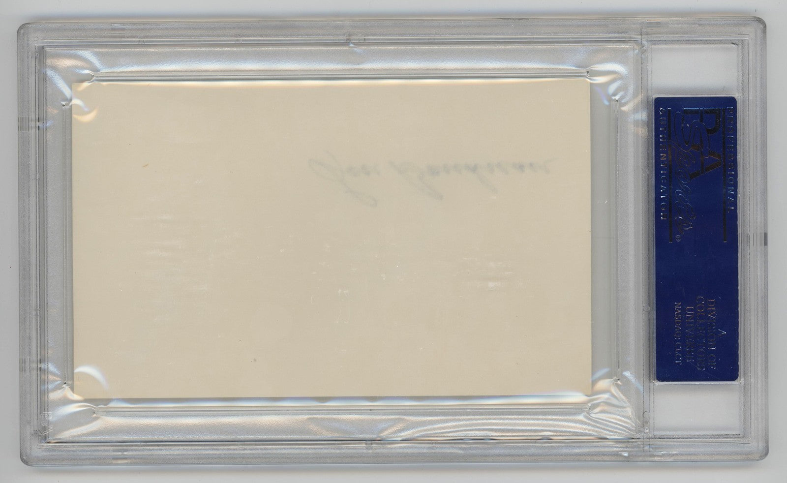 Lou Boudreau Signed Index Card. PSA. Cleveland Indians Hall of Famer1