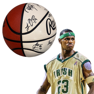 LeBron James Signed 2003 Team Signed High School Basketball. Auto Beckett BAS