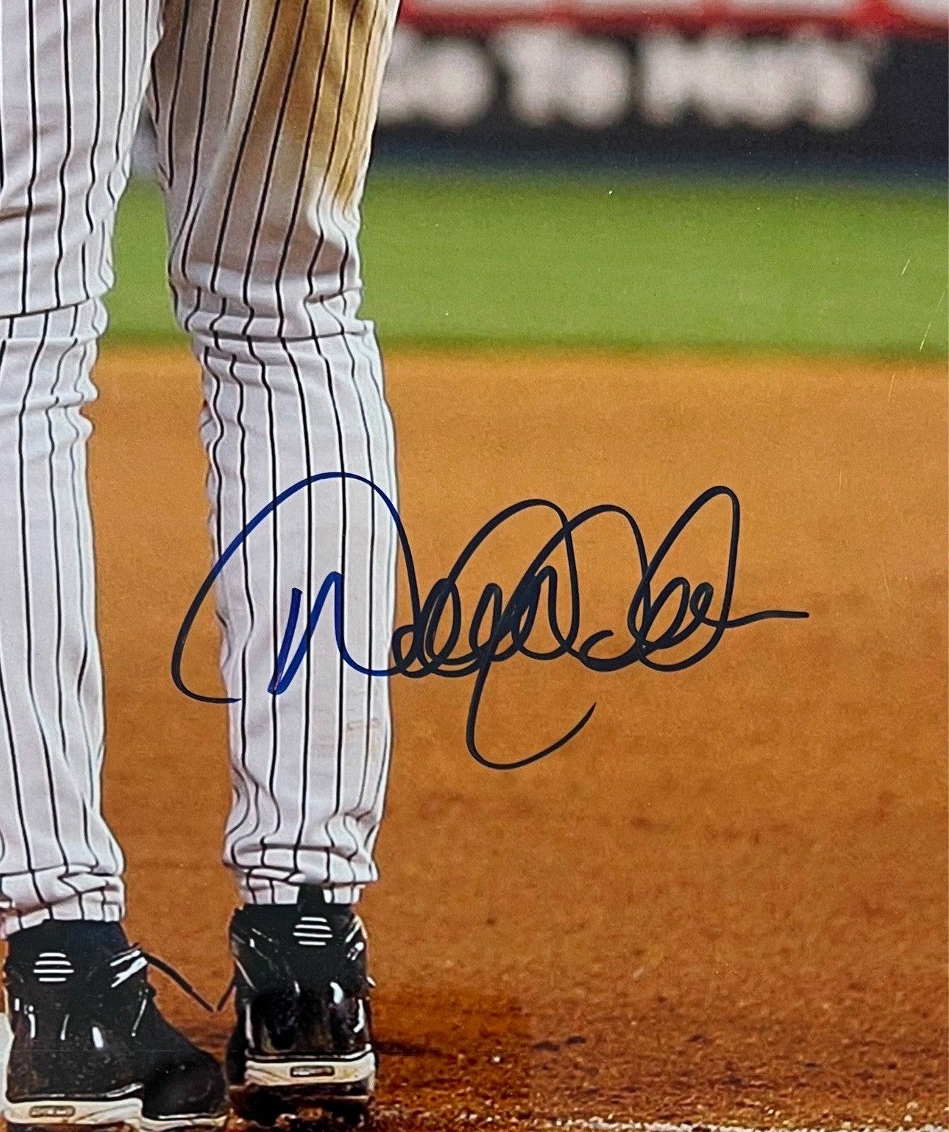 Derek Jeter and David Wright Dual Signed 16x20 Photo. Steiner MLB2