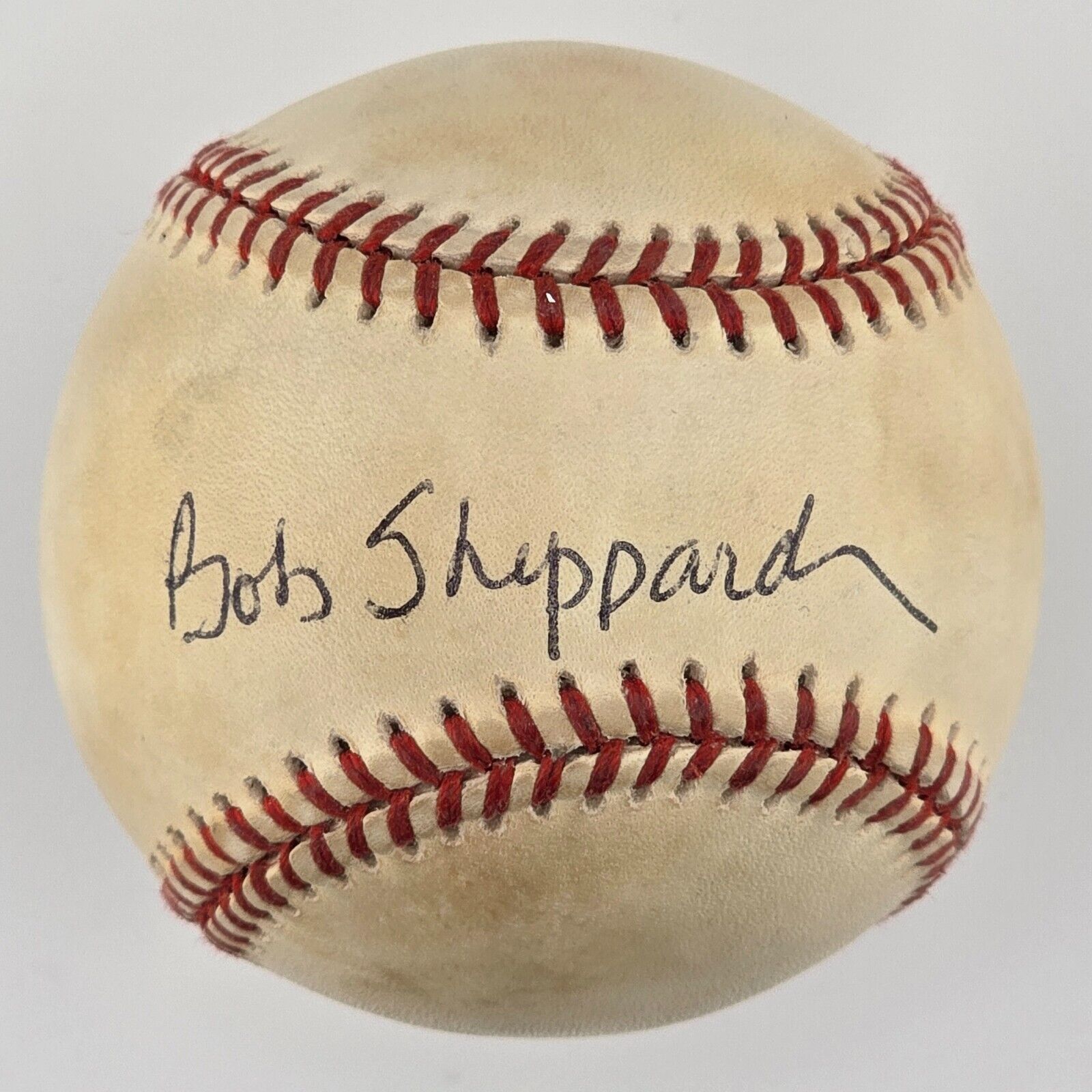 Bob Sheppard Signed Baseball. The Voice of Yankee Stadium. PSA