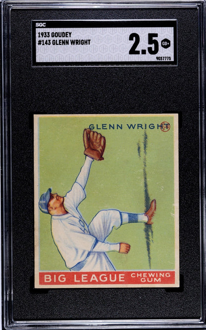 1933 Goudey Glenn Wright 