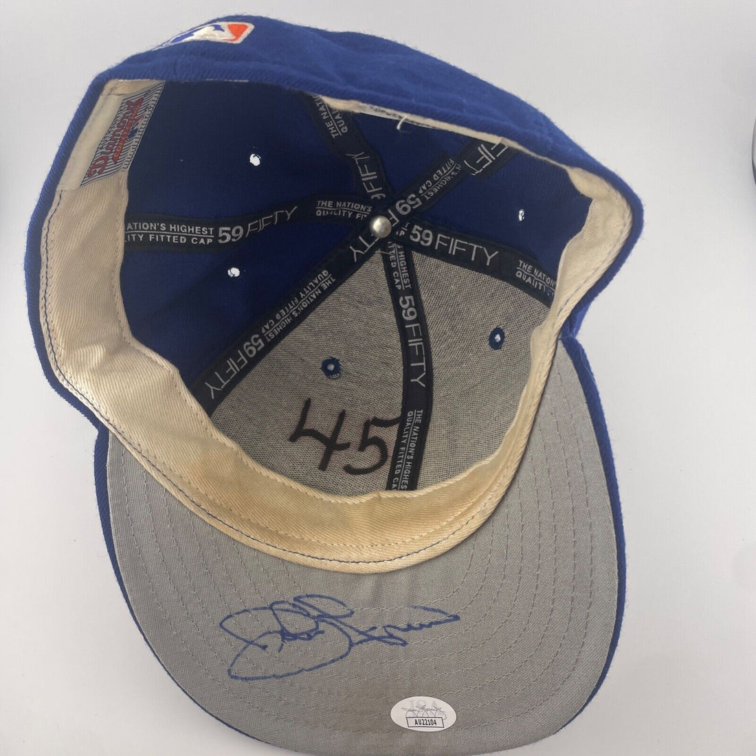 John Franco Signed Game Used Hat. New York Mets. JSA