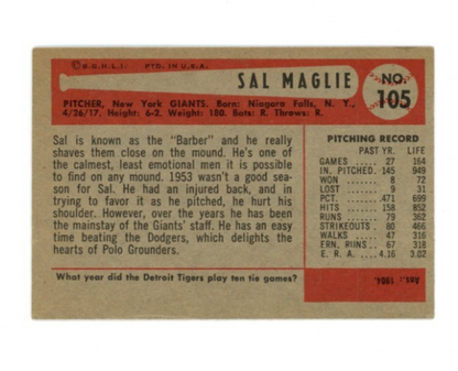 1954 Bowman Sal Maglie1