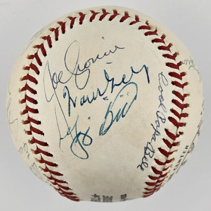 1970s Hall of Fame Signed Baseball. 18 Sigs. Marquard, Cronin, Hoyt, Grimes. PSA3