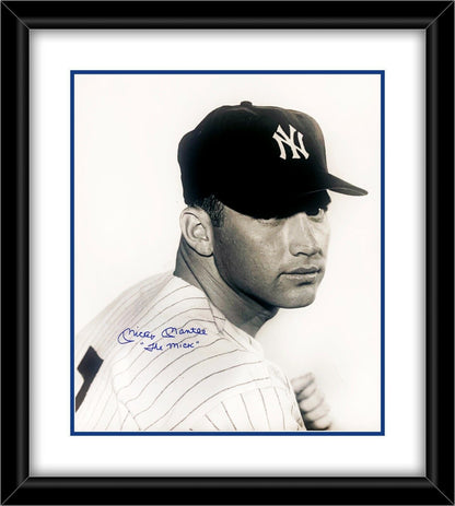 Mickey Mantle Signed &amp; &quot;The Mick&quot; Inscribed Oversized Photo. Auto Beckett BAS