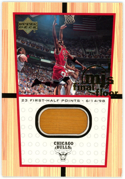 Michael Jordan 2000 Upper Deck Final Floor Game Used 1998 Finals Card. 