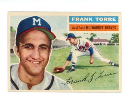 1956 Topps Frank Torre Gray Back0