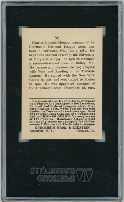 1915 Cracker Jack Charles "Buck" Herzog SGC 71
