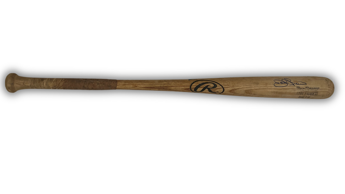 John Franco Game Used Signed New York Mets 1990s Rawlings Baseball Bat. Auto JSA1