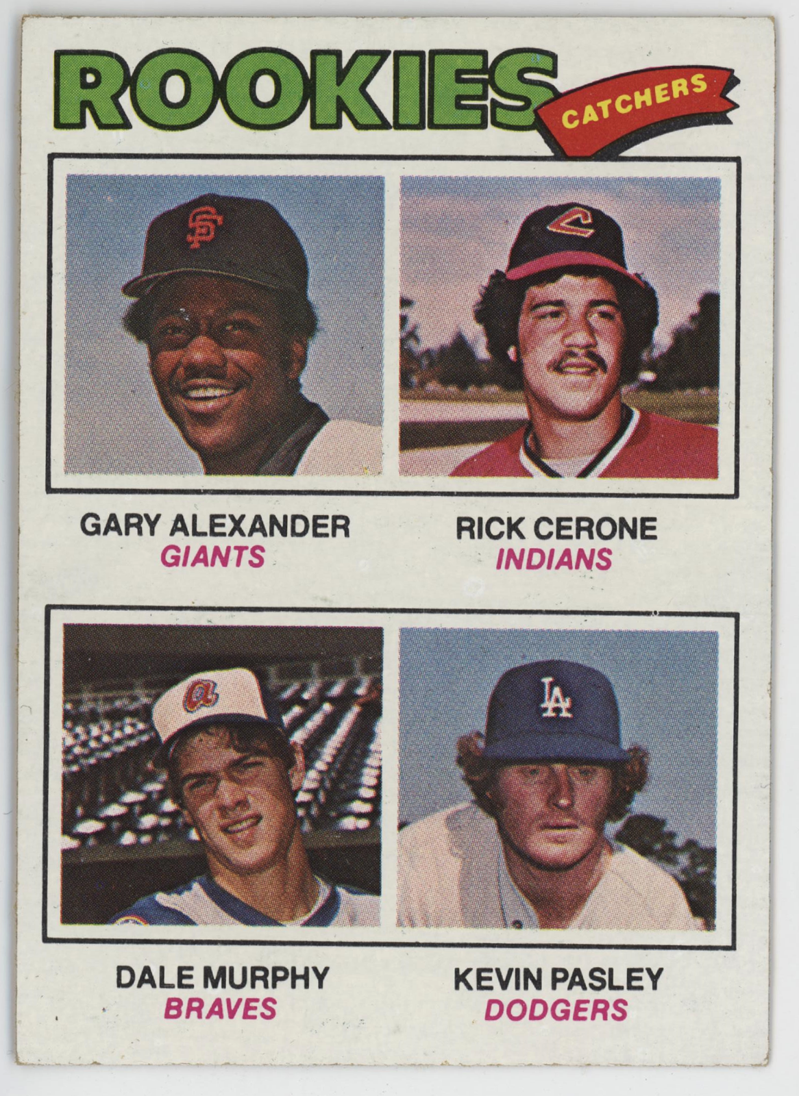Rookie Catchers 1977 Topps. 