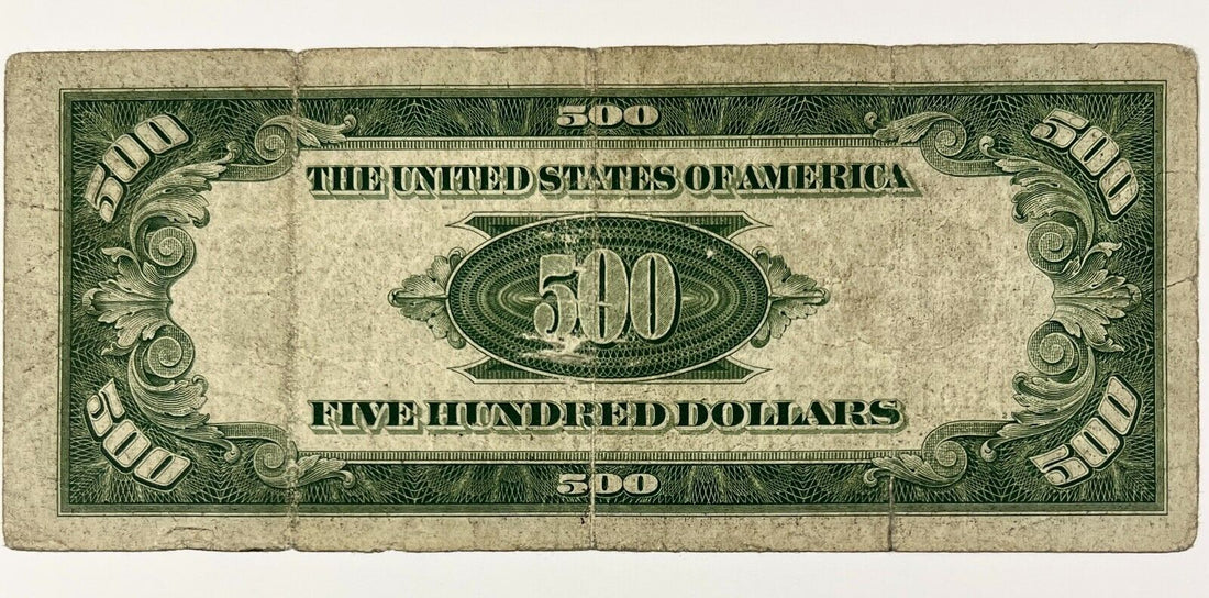 1934 $500 Federal Reserve Note, San Francisco District.