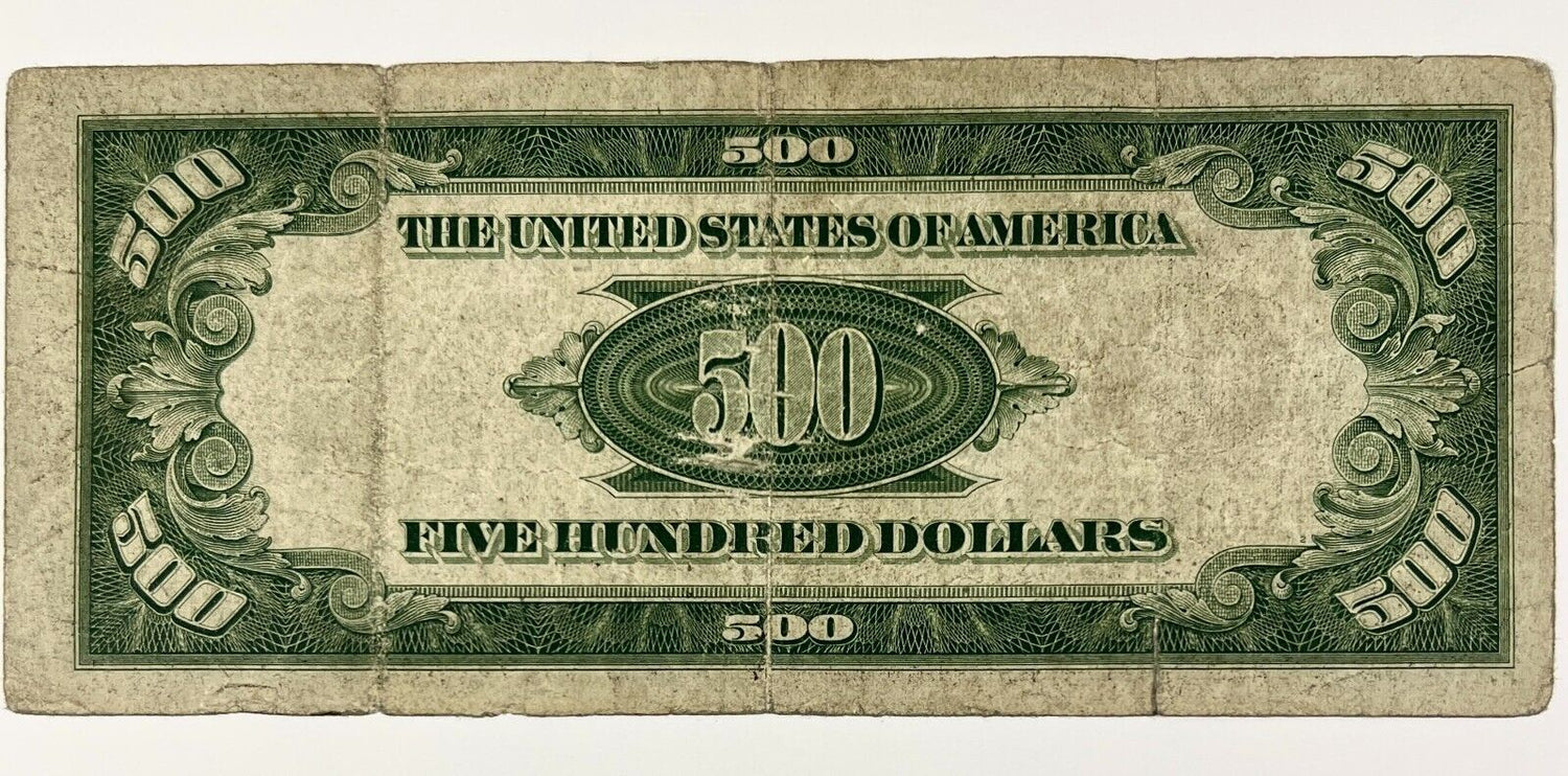 1934 $500 Federal Reserve Note, San Francisco District.