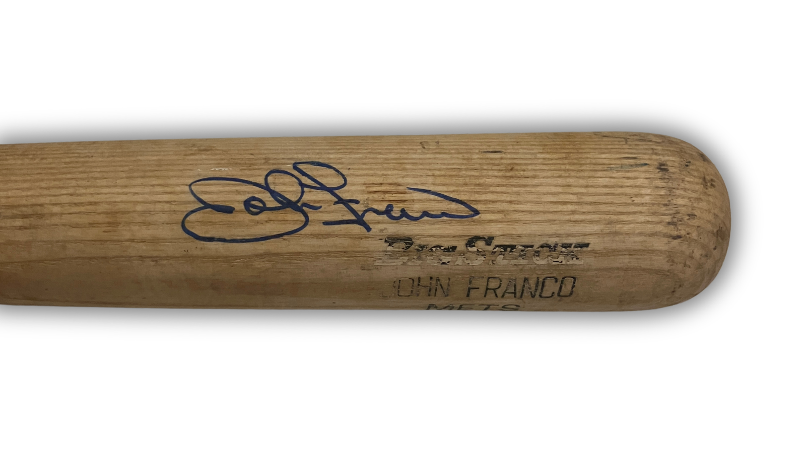 John Franco Game Used Signed New York Mets 1990s Rawlings Baseball Bat. Auto JSA2