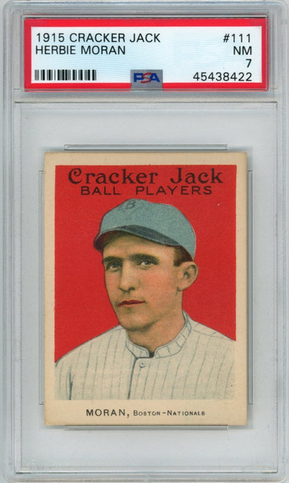 1915 Cracker Jack Herbie Moran PSA 70