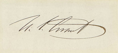 President Ulysses S. Grant Signed Autographed Display Framed JSA1