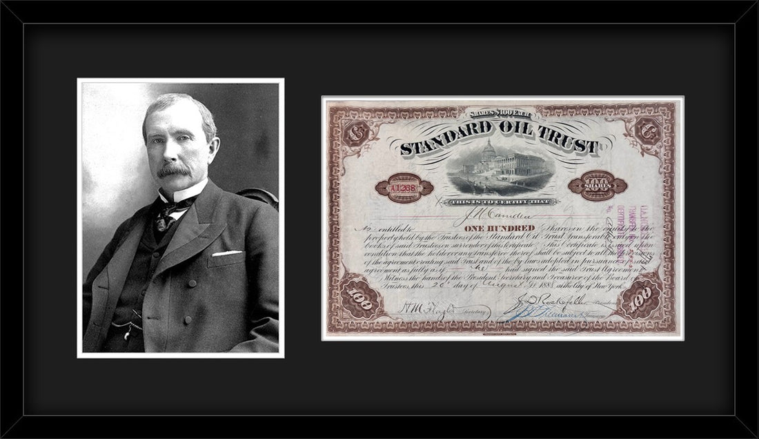 1888 Standard Oil Trust Stock Certificate Signed by John D. Rockefeller0