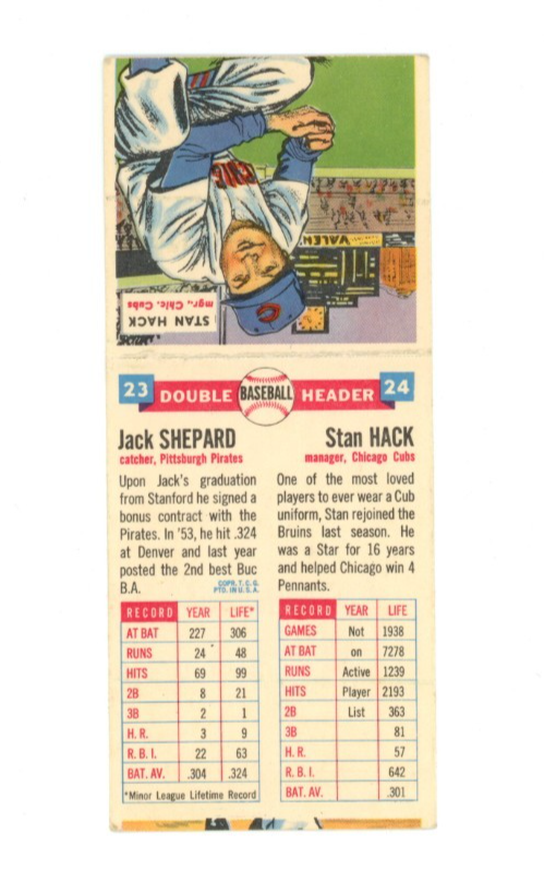 1955 Topps Double Headers 