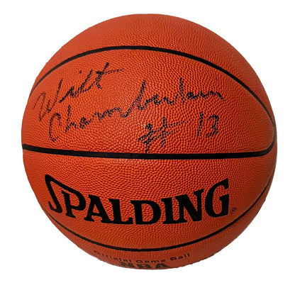 Wilt Chamberlain Signed &amp; Inscribed Basketball. Auto JSA1