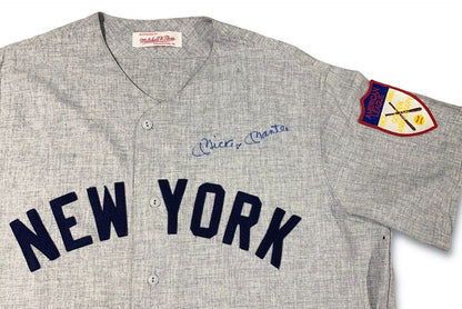 Mickey Mantle Signed 1951 Rookie NY Yankees Autograph Jersey. Auto JSA