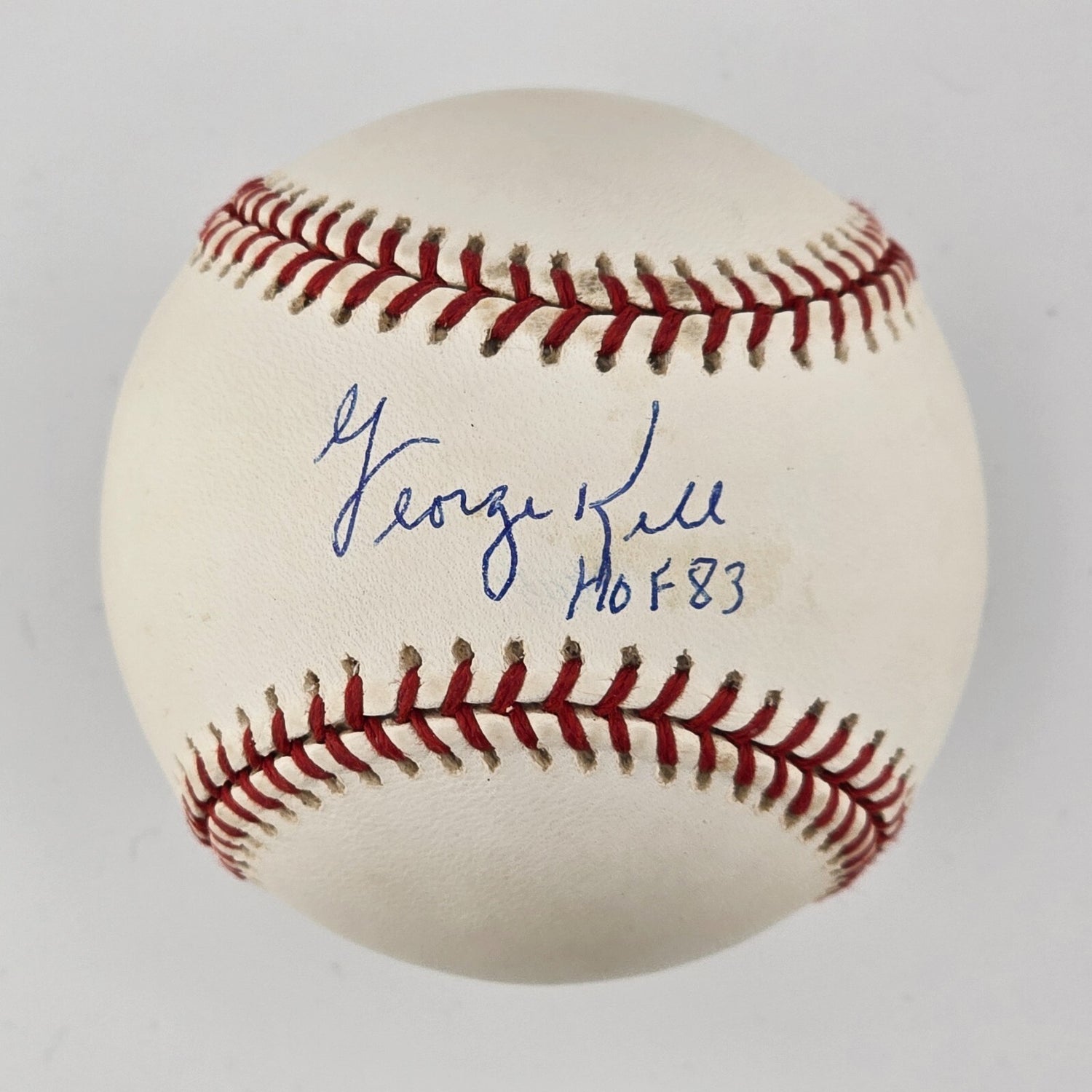 George Kell Signed Baseball. Detroit Tigers. JSA0