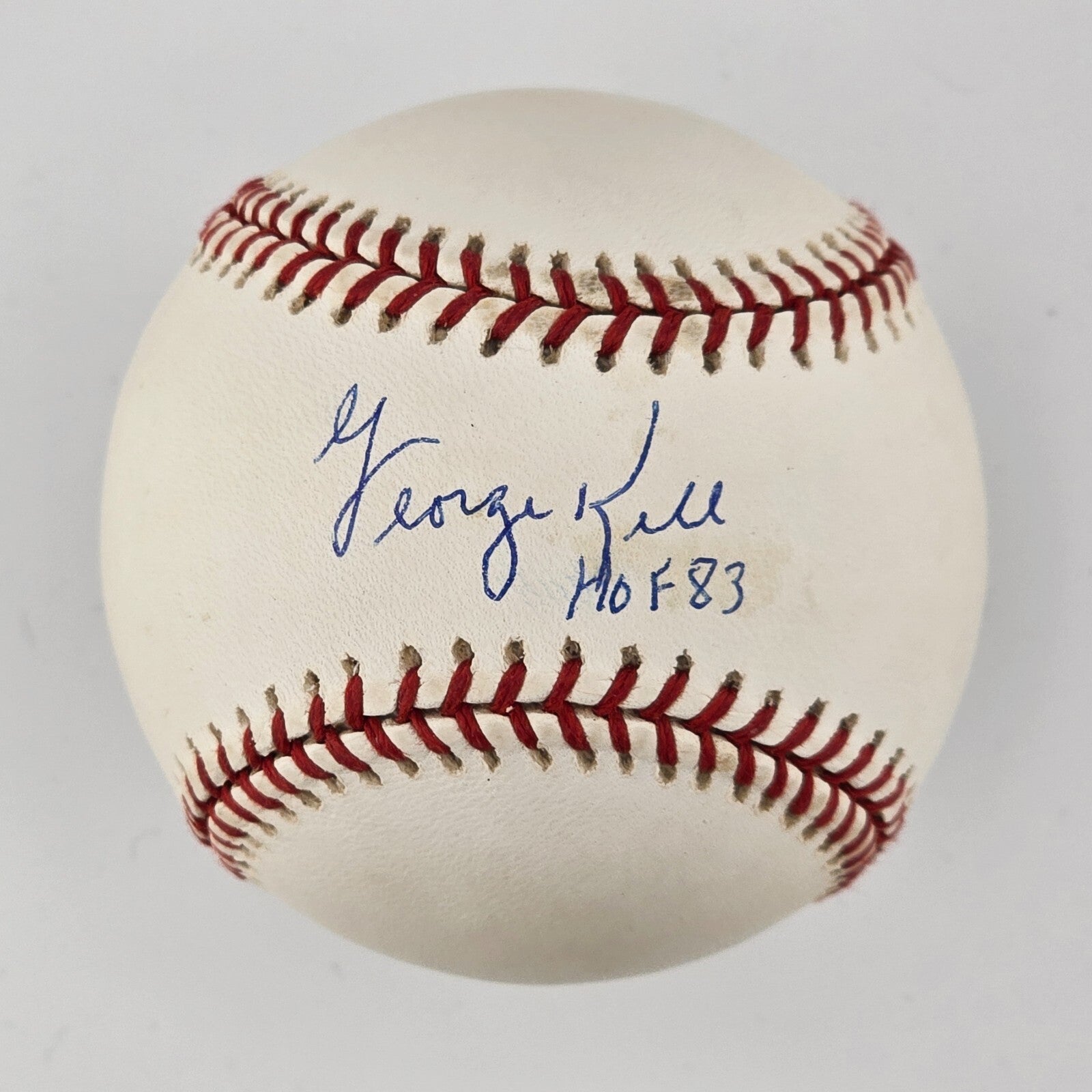 George Kell Signed Baseball. Detroit Tigers. JSA0