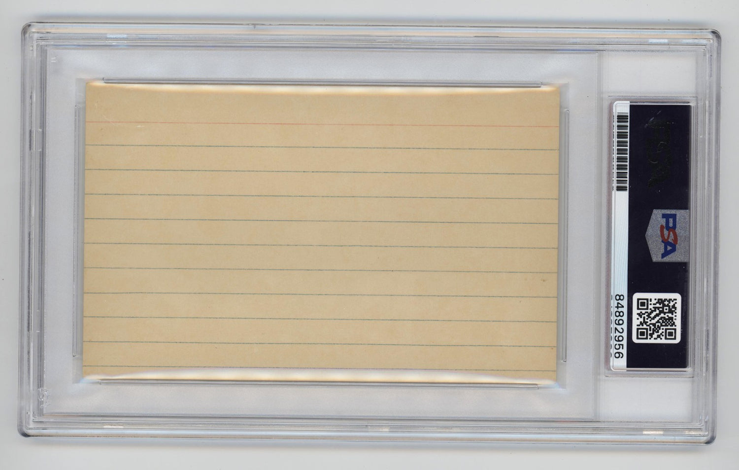 Bob Meusel Signed Index Card. PSA. 1927 New York Yankees1
