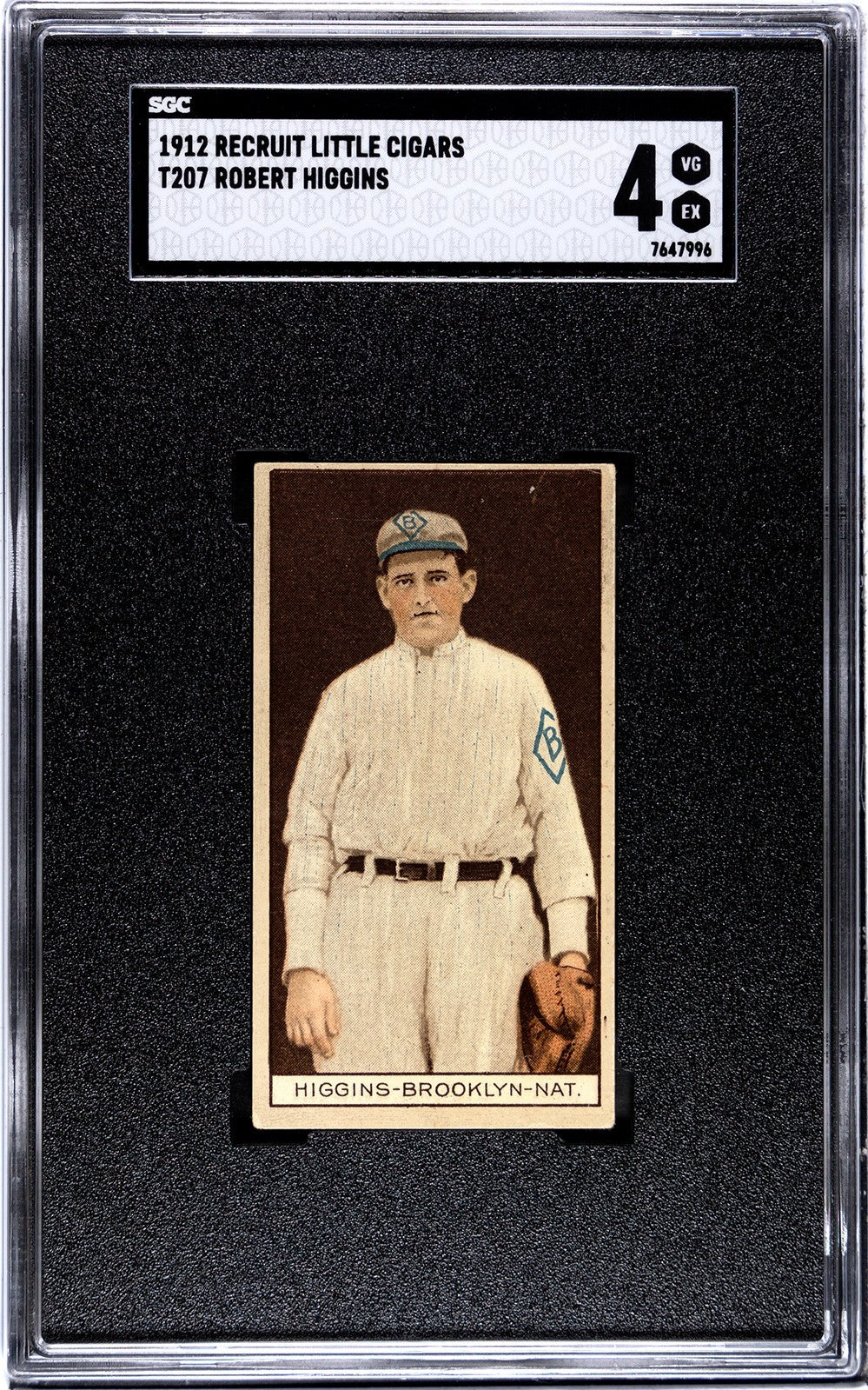 1912 Recruit Little Cigars T207 Robert Higgins SGC 40