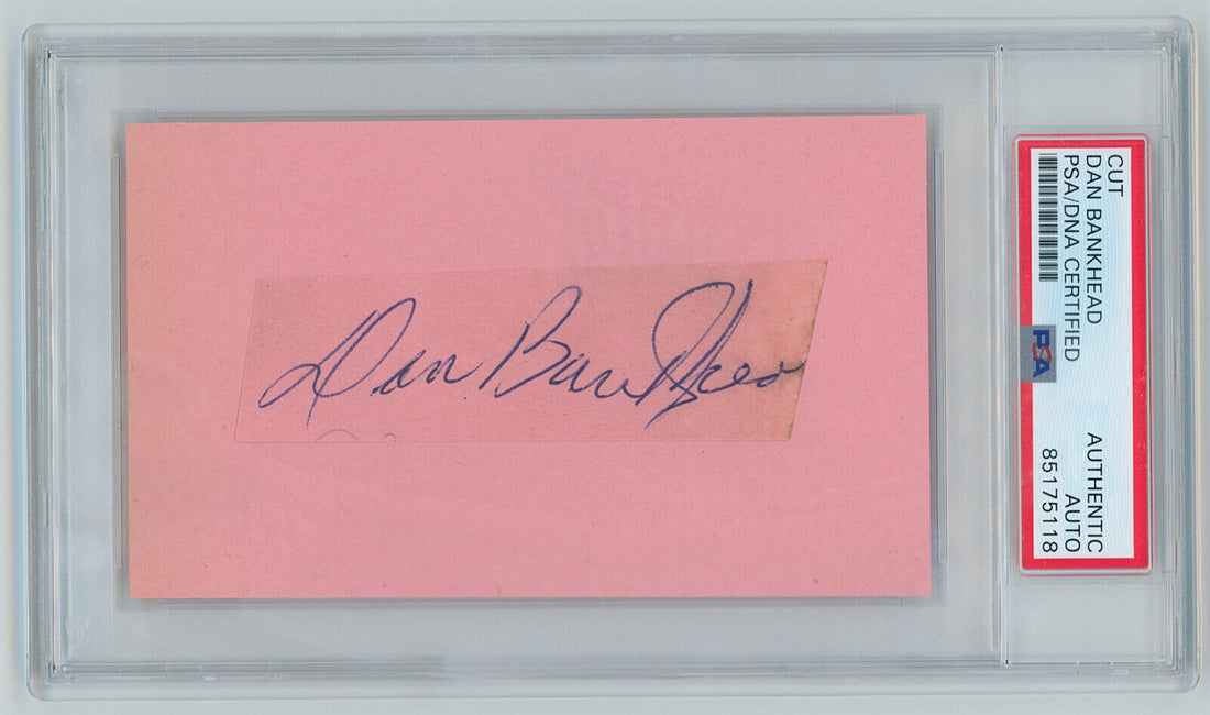 Dan Bankhead Autograph Signed (d. 1976). 2nd Player to Break Color Barrier. PSA