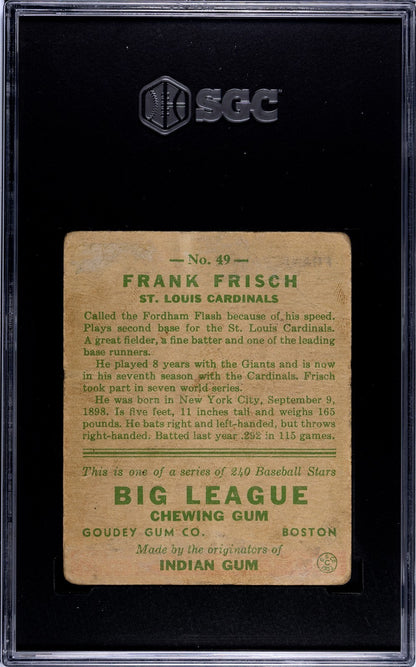 1933 Goudey Frank Frisch 