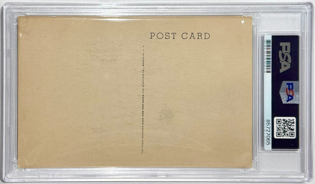 Hugh Duffy Signed Artvue Hall of Fame Plaque Type 1 Postcard1