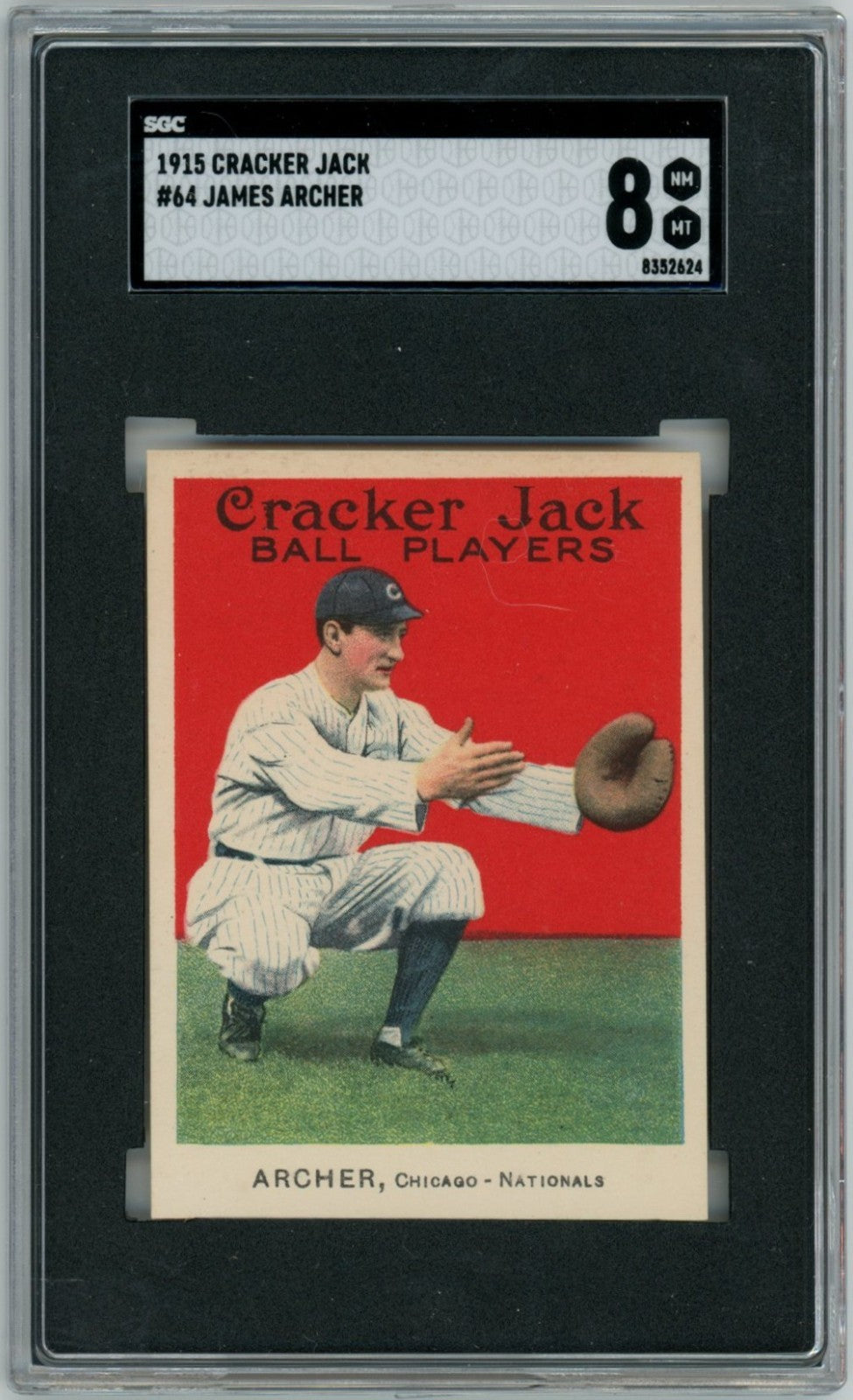 1915 Cracker Jimmy Archer SGC 80