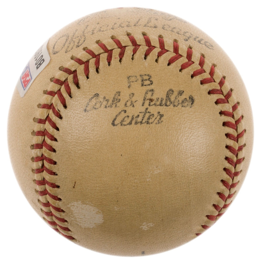 Tris Speaker Single Signed Baseball, Rare. PSA1